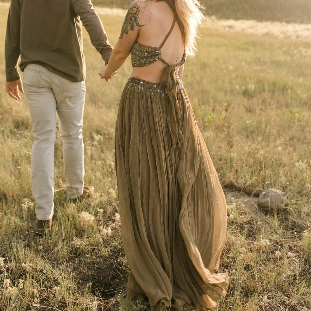 FREE PEOPLE DEW DROP EMBELLISHED SET - Picture 2 of 14